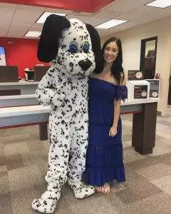 Erika Lauren with Sparky the dog