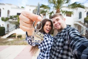 Couple buying a new home