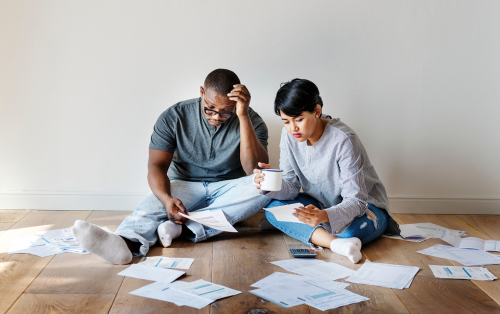 Get your credit back on track-couple managing debt