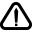 Exclamation point sign icon.