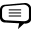 Icon of a text chat bubble.