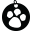 Icon of a dog's tag with a paw imprinted on it.