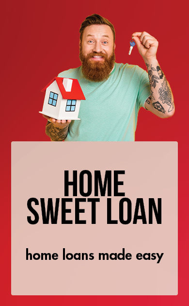 Home Loans from FFCCU. A man holding the keys to his new home.