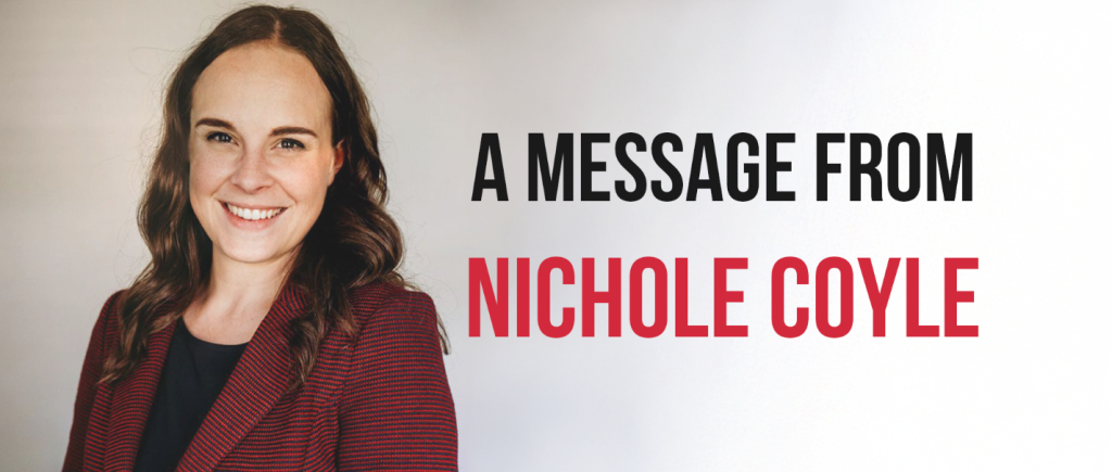 A message from Nichole Coyle