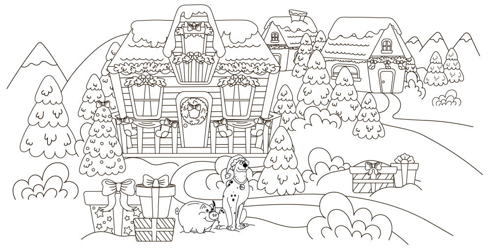 Coloring Page for Winter 2026