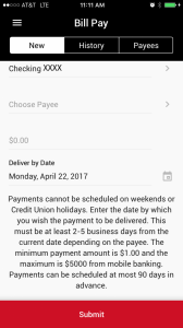 Schedule bill payments