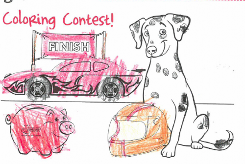 Sparky coloring contest