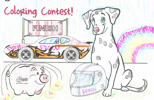 Sparky coloring contest