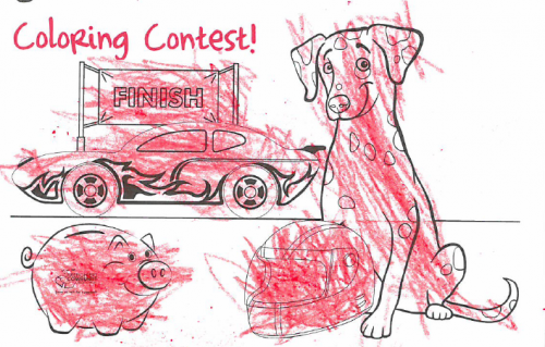 Sparky coloring contest