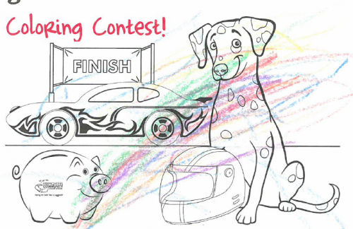 Sparky coloring contest